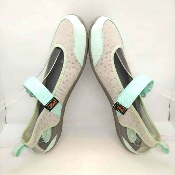 Teva Northwater Gore Strap Slip On Sandals Womens Size 10 Blue Grey Teva Shoes - Picture 5 of 8